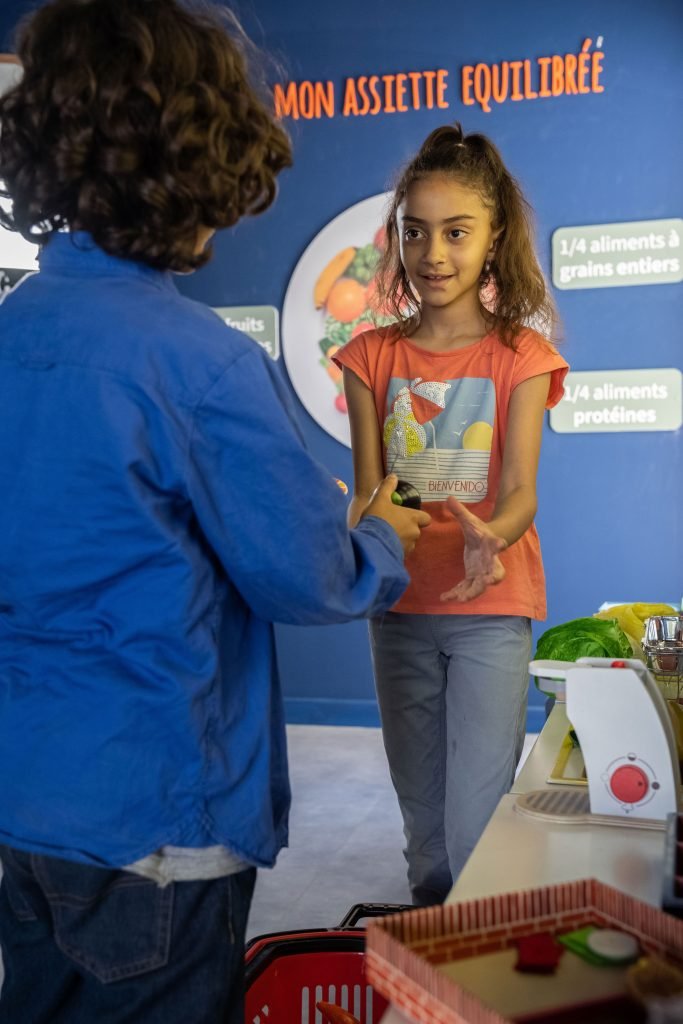 attraction supermarché et cuisine apprendre sur l'alimentation