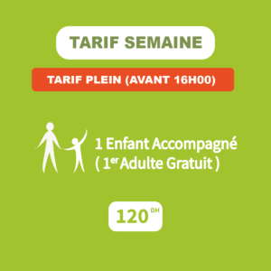 Tarif Semaine - Adulte