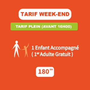 Tarif Week end - Adulte