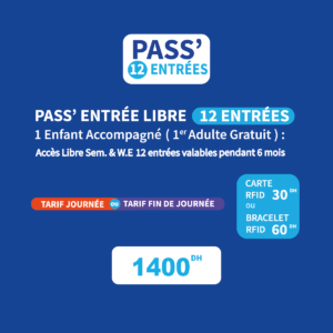 Carnet de 12 Entrées - Adulte